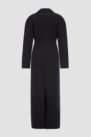 Bonded Crepe Hourglass Coat