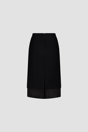 Bonded Crepe Pencil Skirt