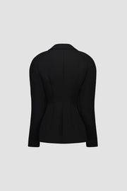 Bonded Crepe Hourglass Blazer
