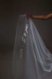 Custom Veil - Cursive Lettering