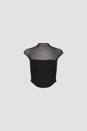 High Neck Corset Top