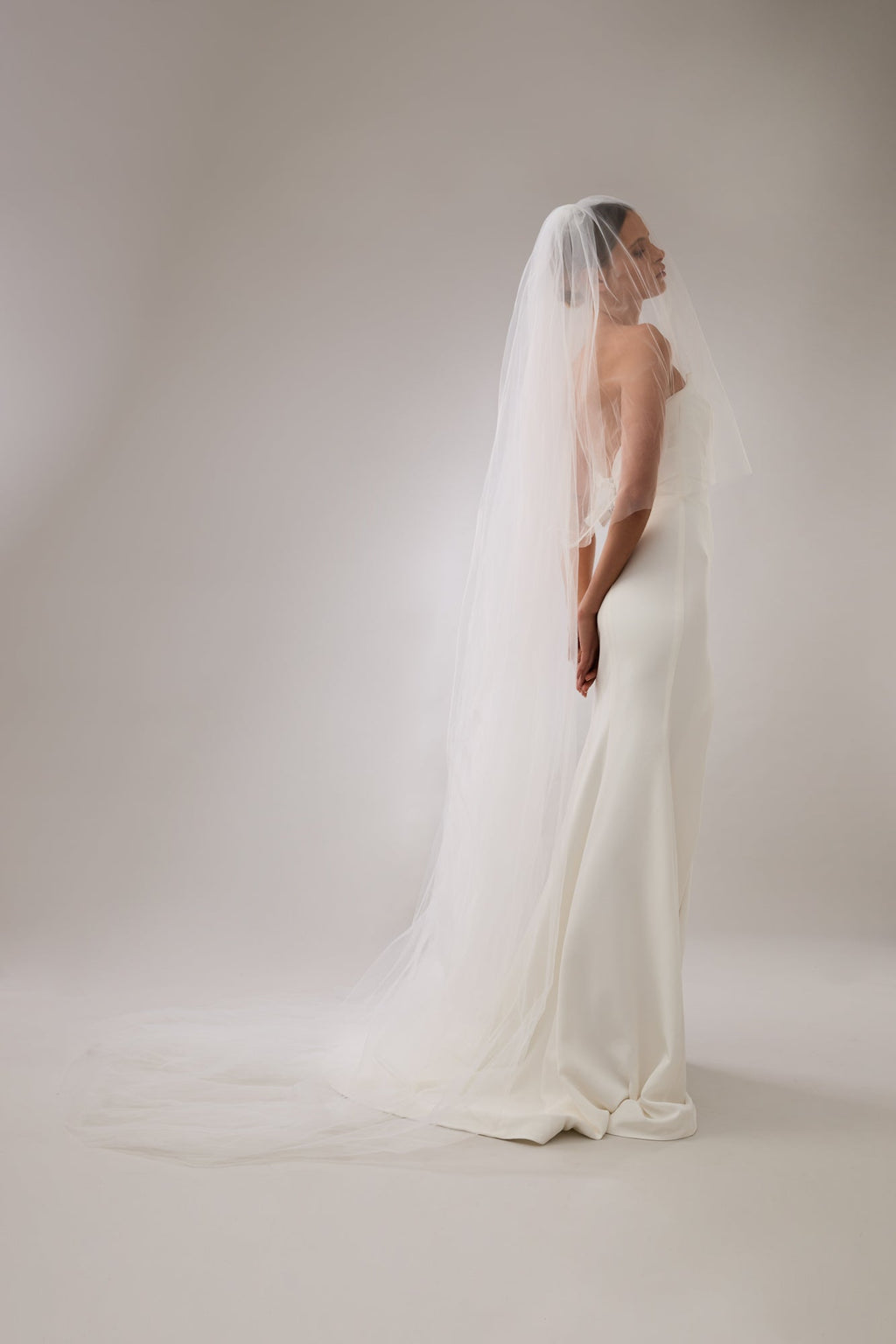 Kyha bridal Gigi Sheath veil with blusher KYHA, Gigi veil Wedding Dress Save 58% - Stillwhite main image 2