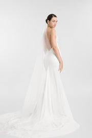 Anon Floral Teardrop Veil