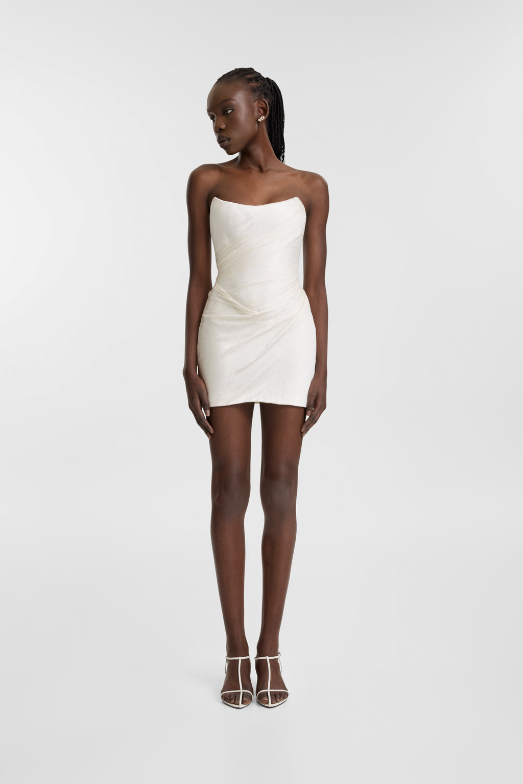 kyha mini dress Astor 8 Strap Material:Steel Megan Light Green A-line Kasia Mini is made sage green flower girl drress