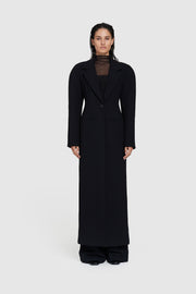 Bonded Crepe Hourglass Coat