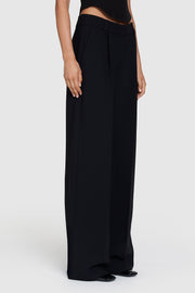 Pleated Crepe Trouser
