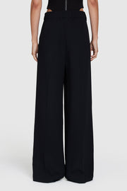 Pleated Crepe Trouser