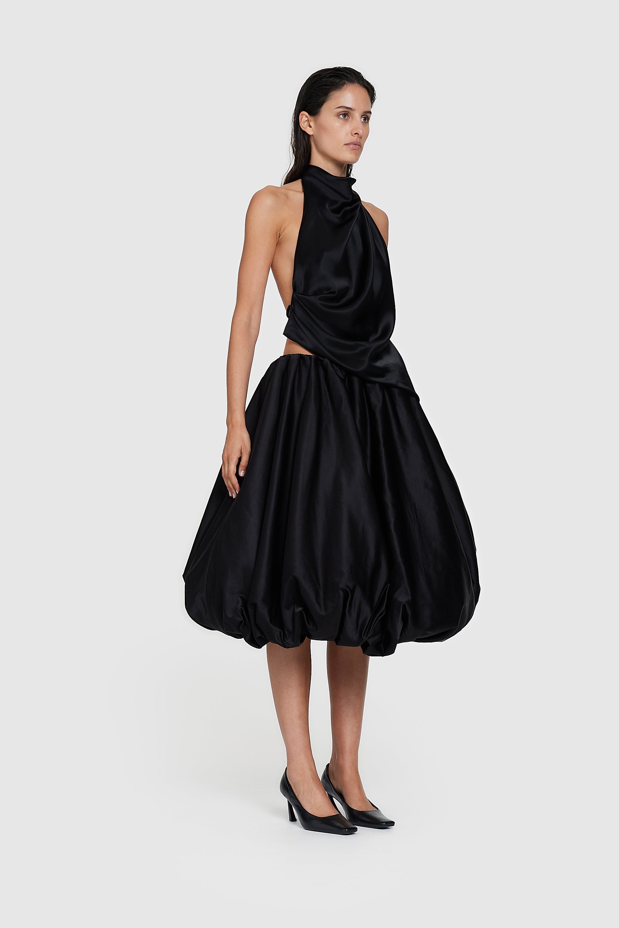 black bubble skirt dress – KYHA Studios US this classic black mini How to Wear Black Style:03614 rose gold