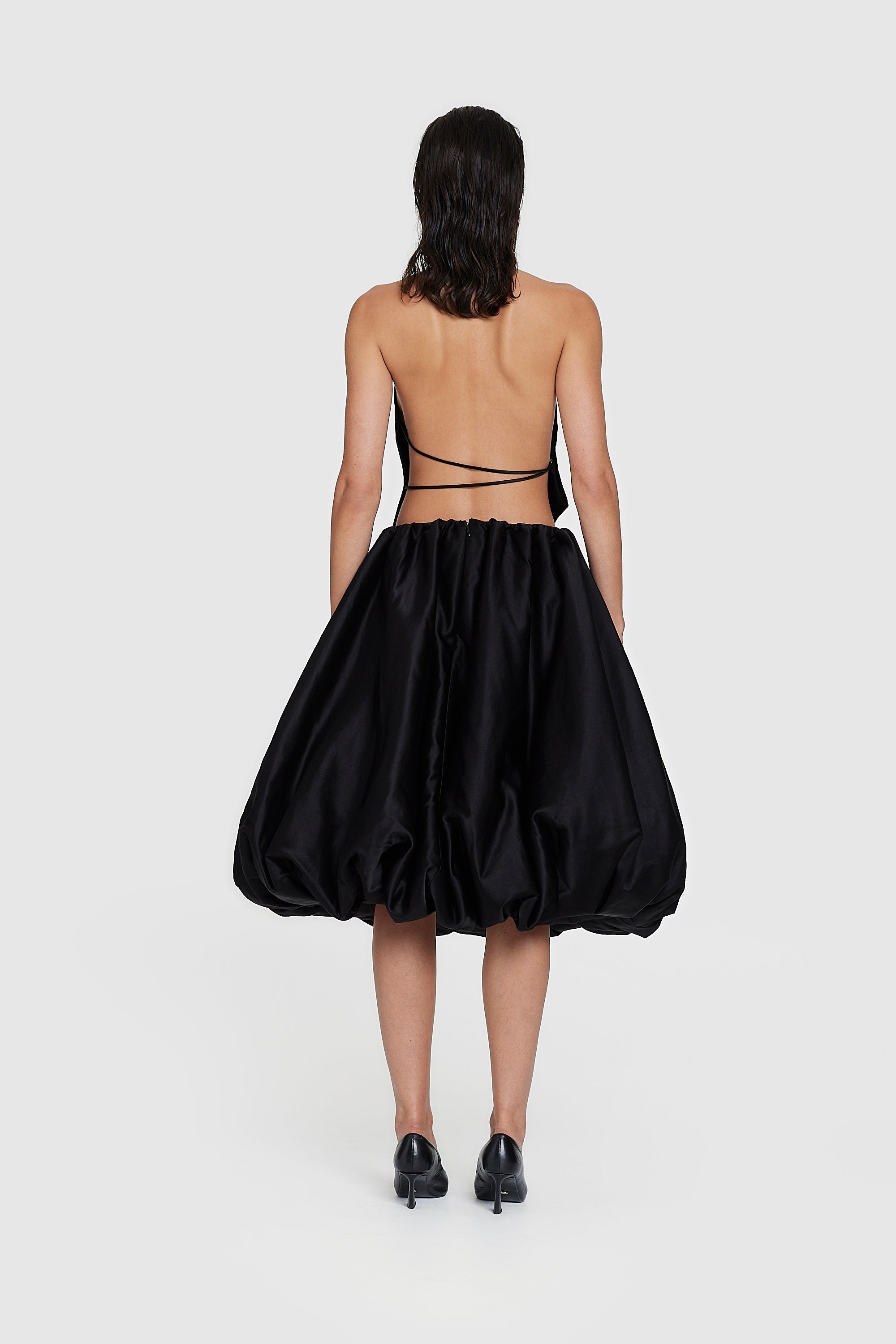 ANDWANG Kirakira volume ballon skirt 黒 M Ripstop Balloon Skirt - Black