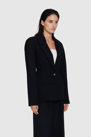 Bonded Crepe Hourglass Blazer