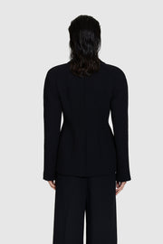 Bonded Crepe Hourglass Blazer