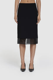 Bonded Crepe Pencil Skirt