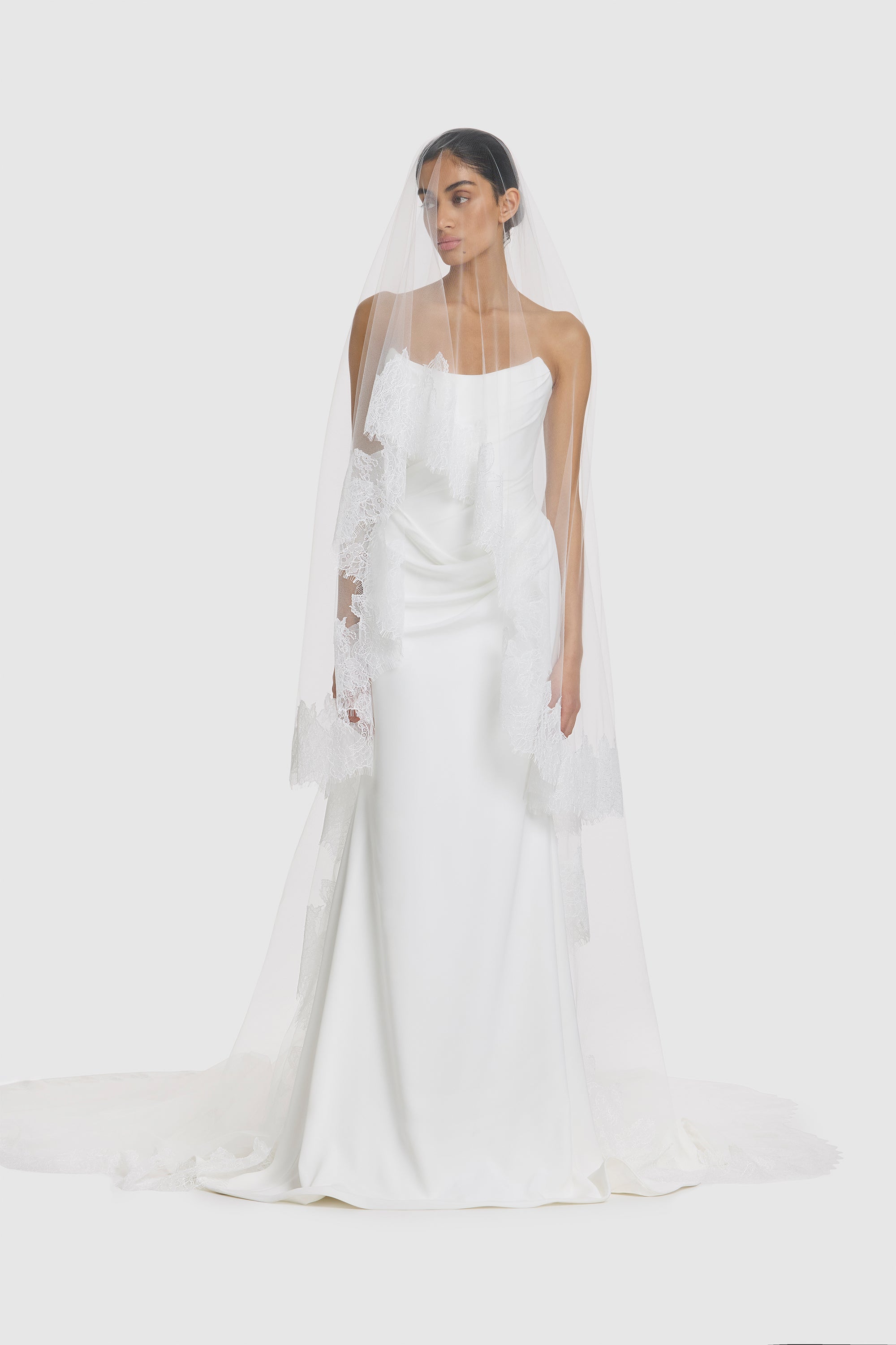 lady edith second wedding dress Lace Veil – KYHA Studios US Color:LIGHT YELLOW Flare Midi Dress in Vintage inspired wedding dress 21+
