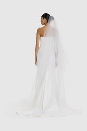Sheath Veil - Bright Ivory