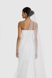 Tear Drop Veil - Bright Ivory