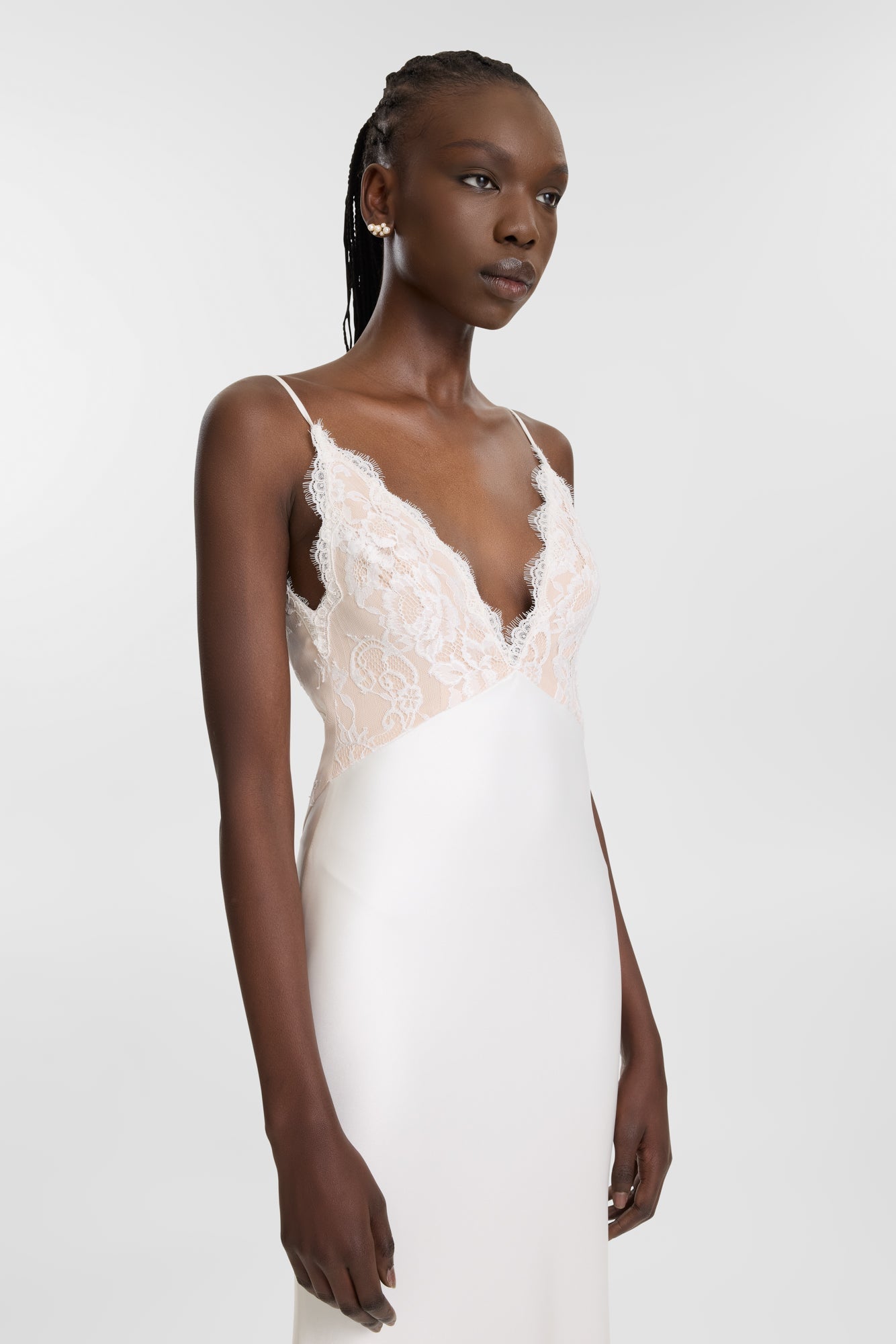 kyha lace dress Gibson 7 / Bright Ivory/ Bright Ivory