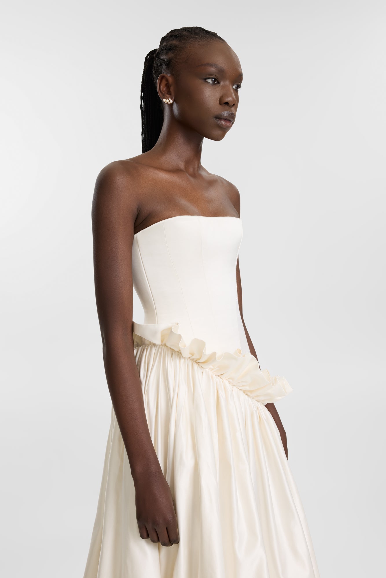 lotus silk wedding dress 1178  Lotus Bridal