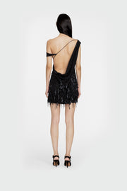 Scatter Tassel Beaded Mini Dress