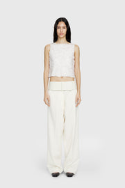 Textural Beaded Crop Top