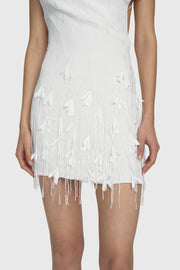Scatter Tassel Beaded Mini Dress