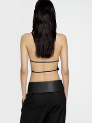 Silk Organza Halter Top