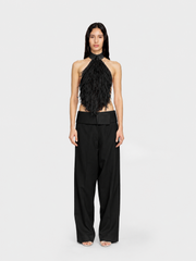 Silk Organza Halter Top
