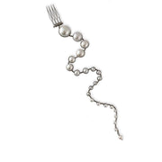 Pearl Spine Comb Rhodium